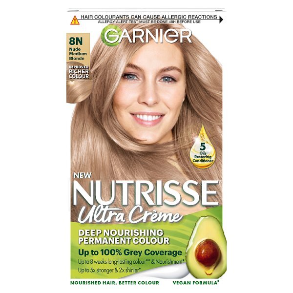 Garnier Nutrisse Nude Hair Dye 8.132 Medium Blonde