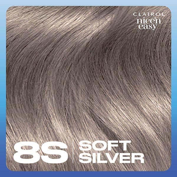 Clairol Nice'n Easy Hair Dye,  8S Soft Silver