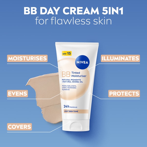 NIVEA Tinted 24H Day Cream Light Skin Tone SPF15 50ml
