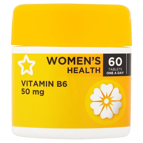 Superdrug Vitamin B6 50mg Tablets x 60