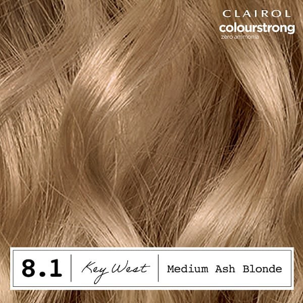 Clairol Colour Strong Permanent Hair Dye 8.1 Medium Ash Blonde