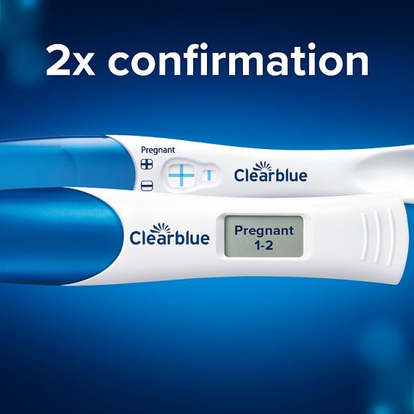 Clearblue Double Check & Date Combo Pregnancy Tests -2 Tests