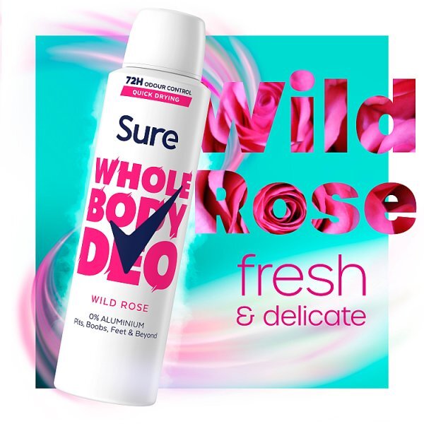 Sure Women Wild Rose 72hr Whole Body Deodorant Spray 150ml