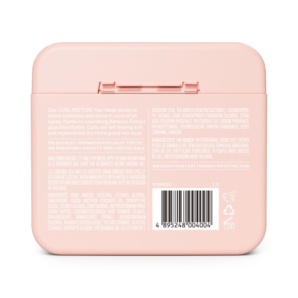 Monday Haircare Hair Mask Curl Restore 250ml
