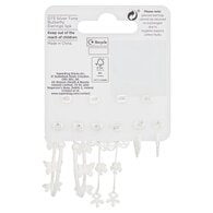 Superdrug Silver Tone Butterfly Multipack Earrings 5pk