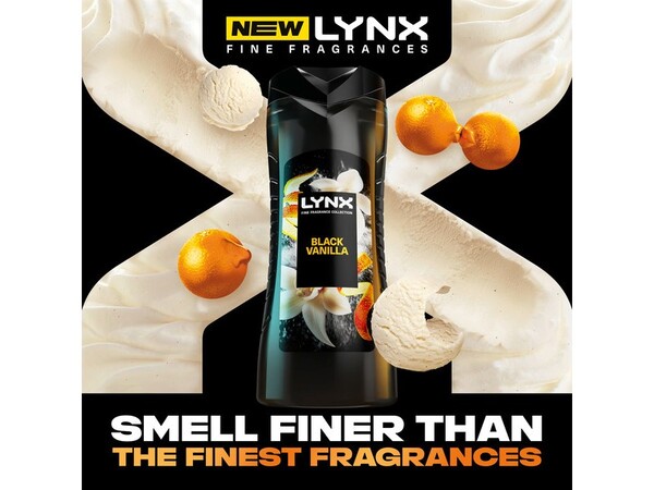 Lynx Fine Fragrance Collection Black Vanilla Premium Body Wash 400 ml