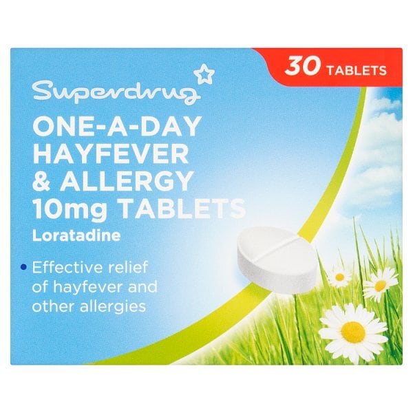 Superdrug Allergy & Hayfever 1 a Day Loratadine Tablets X 30