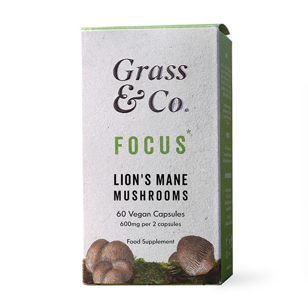 Grass & Co. Focus Lion's Mane Mushrooms Capsules