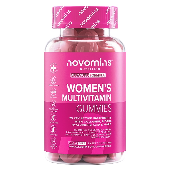 Novomins Blackberry-Flavoured Women's Multivitamin Gummies