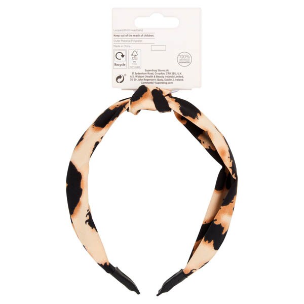 Studio London Leopard Print Headband | Hair | Superdrug