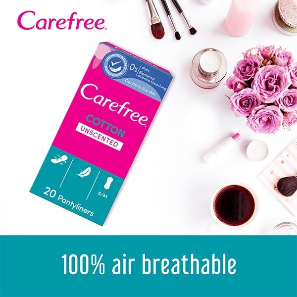 Carefree Breathable Pantyliners 20 Pack