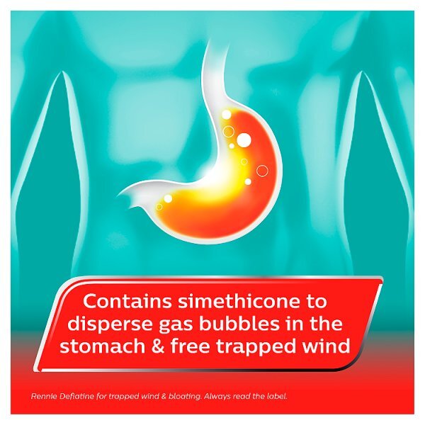 Rennie Deflatine 18 Chewable Tablets