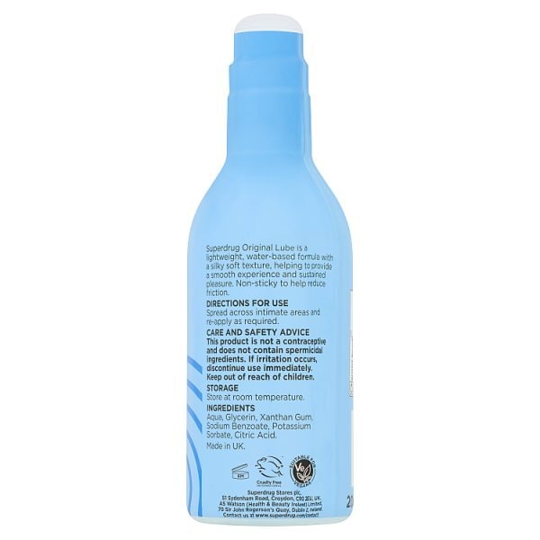 Superdrug Original Lubricant Supersize 200ml