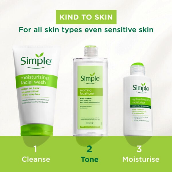 Simple Kind To Skin Soothing Facial Toner 200ml