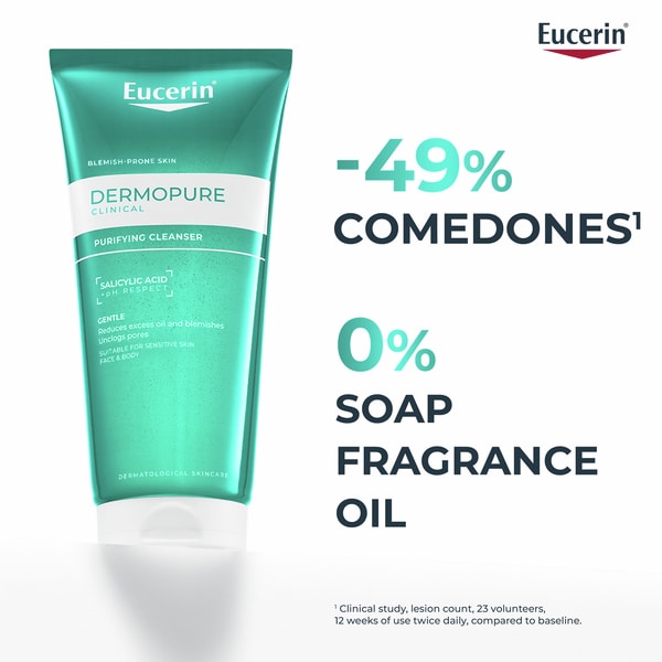 Eucerin Dermopure Clinical Purifying Face Cleanser 200Ml