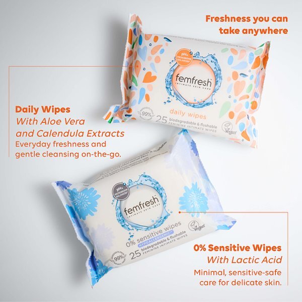 Femfresh Wipes 25 Pack