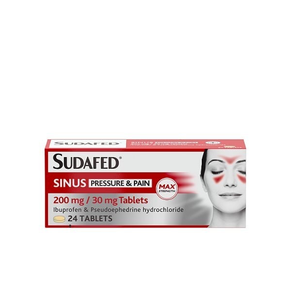 Sudafed Sinus Pressure & Pain Tablets 24s