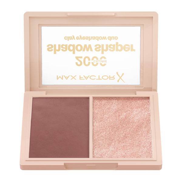 Max Factor Shadow Shaper Duo Eyeshadow Palette Clay Gleam