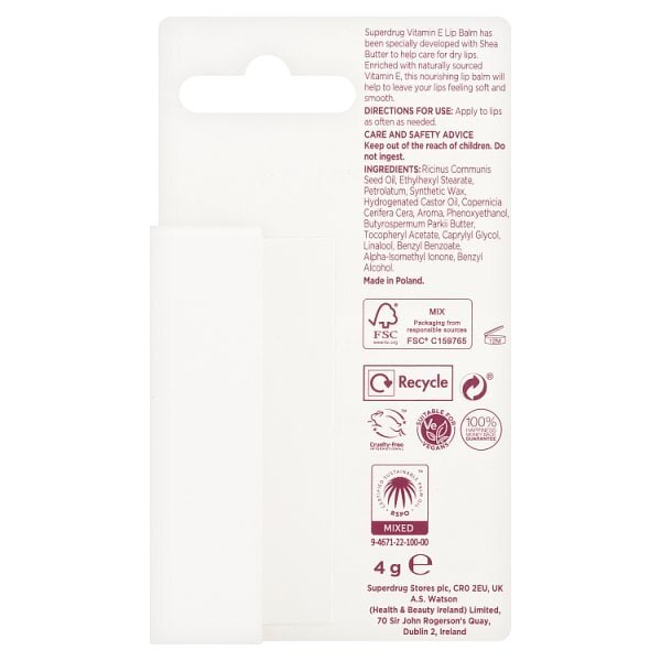 Vitamin E Lipbalm Stick 4g