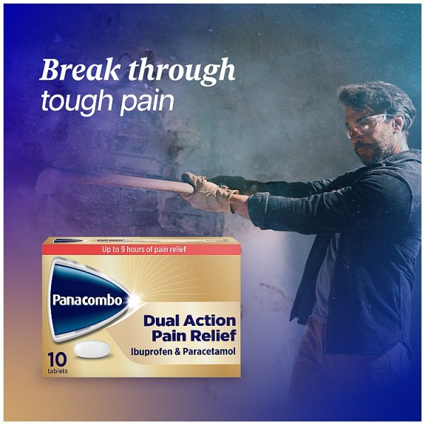 Panacombo Dual Action Paracetamol & Ibuprofen Tablets, 10S