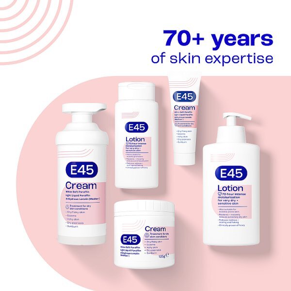 E45 Moisturising Cream for Dry Skin with Pump 500g