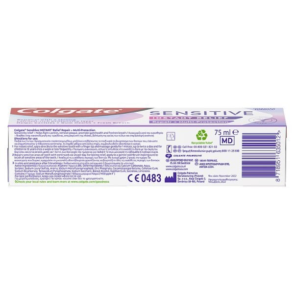 Colgate Sensitive Instant Multi Protect Toothpaste 75Ml