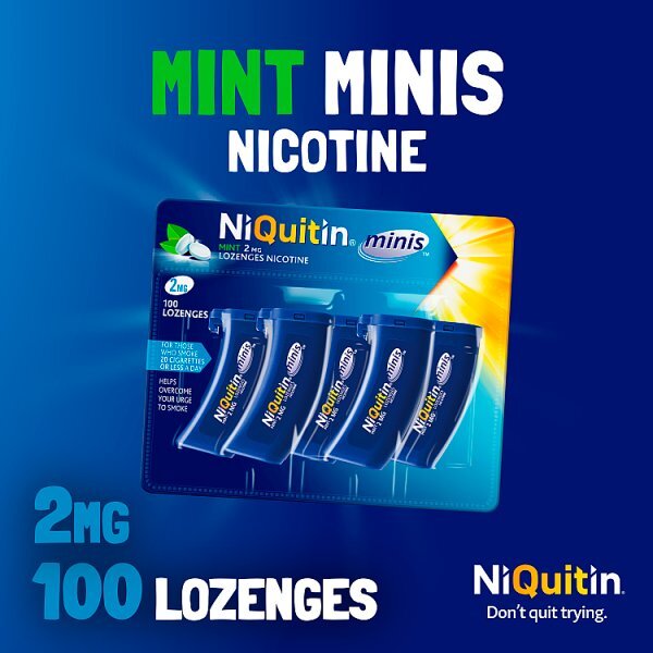 Niquitin Minis Mint 2Mg 100 Lozenges