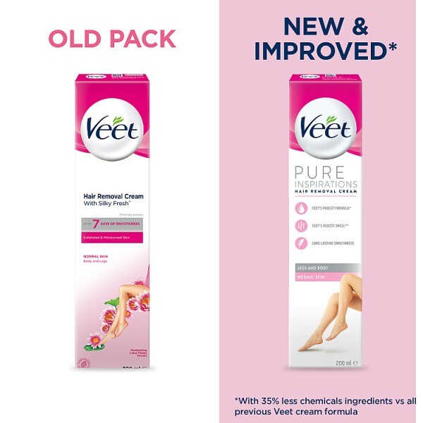 Veet Pure Ins Hair Removal Cream 200ml