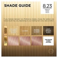 Preference 8.23 Rose Gold Light Blonde Permanent Hair Dye