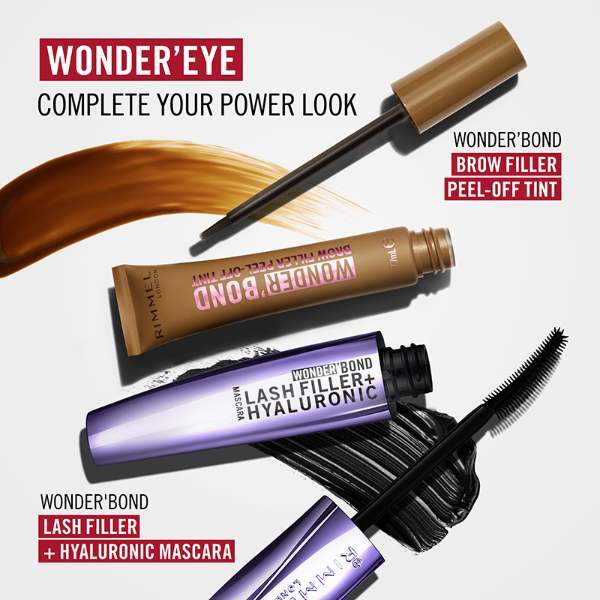 Rimmel Wonder'Bond Brow Filler Peel-Off Tint Black Brown