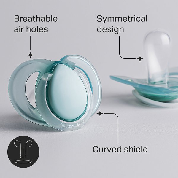 Tommee Tippee Closer to Nature Night Soother 0-6m (2 pack)