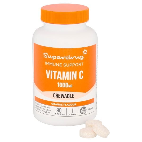 Superdrug High Strength Chewable Vitamin C 1000mg 90s