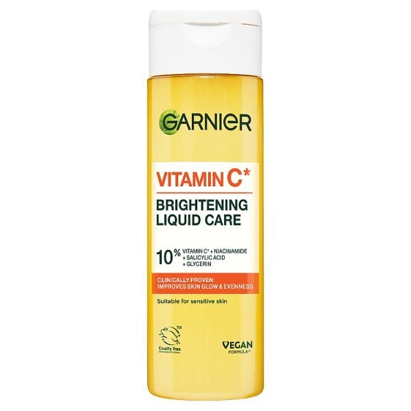 Garnier Vitamin C Brightening Liquid Care Toner 10% Glycerin Niacinamide Vitamin C & Salicylic