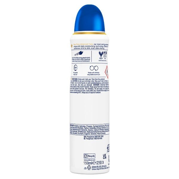 Dove Advanced Antiperspirant Deodorant Original 150ml