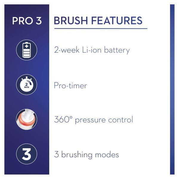 Oral-B Pro 3 3000 Sensi Ultrathin White Electric Toothbrush