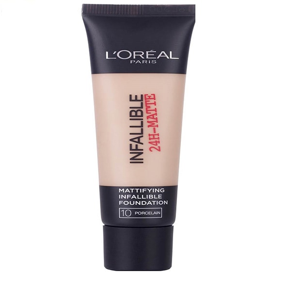 L'Oreal 24H-Matte Waterproof Foundation 10 Porcelain 35ml