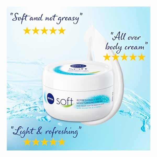 NIVEA Soft Moisturiser Cream for Face, Hands & Body, 500ml
