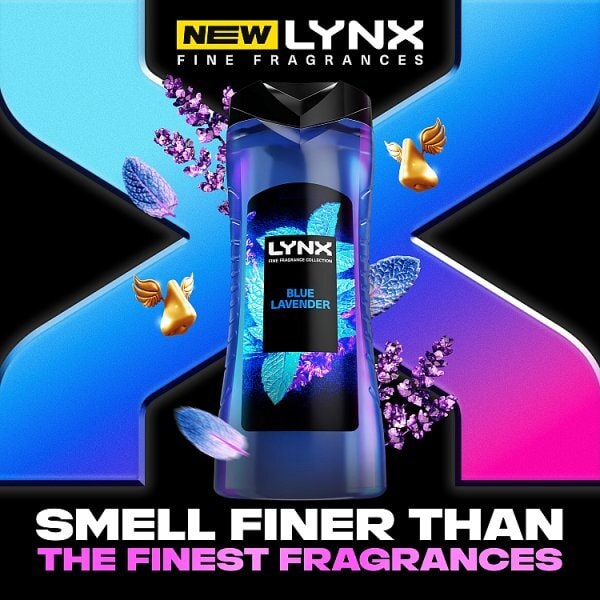 Lynx Fine Fragrance Collection Blue Lavender Premium Body Wash 400 ml