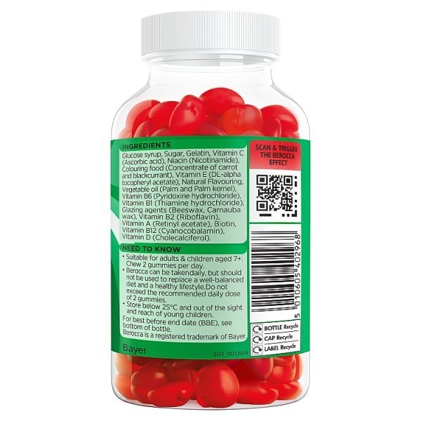 Berocca Multi-Action Cherry Flavour 60 Gummies