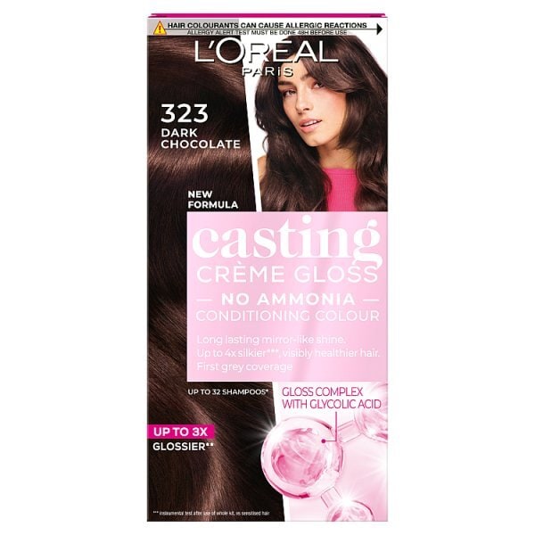 Casting Crème Gloss 323 Dark Choc Brown Semi Perm Hair Dye