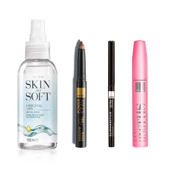 Avon Beauty Essentials - Skin So Soft and Eye Makeup
