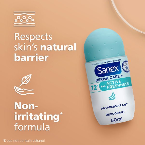 Sanex Derma Care+ Active Fresh 72Hr Antiperspirant 50Ml
