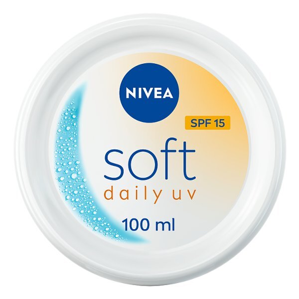 Nivea Soft Uv Moisturiser For Face Hand & Body Spf15 100Ml