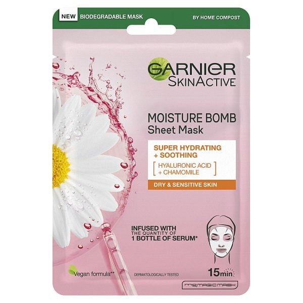 Garnier Moisture Bomb Chamomile Hydrating Face Sheet Mask