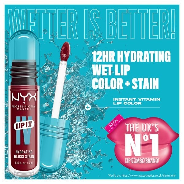 NYX Professional Makeup Lip IV Hydrating Gloss and Lip Stain