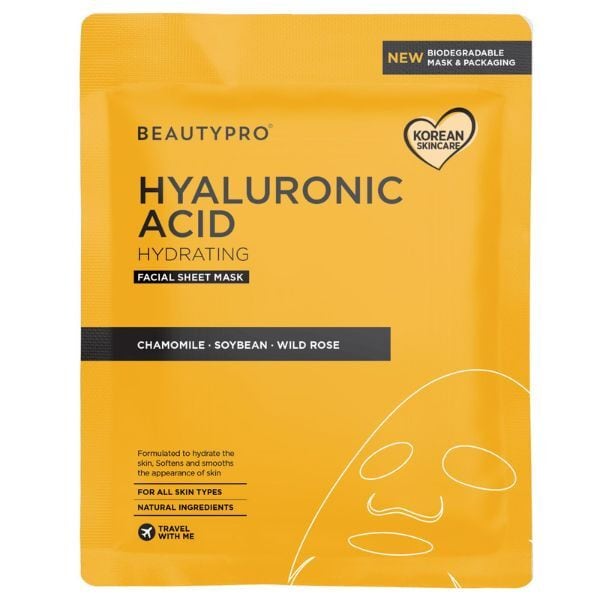 Beautypro Hyaluronic Acid Hydrating Sheet Mask 22ml
