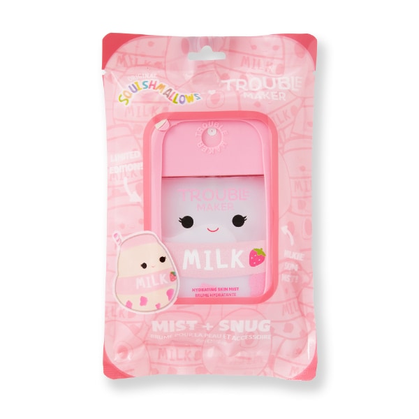 Trouble Maker x Squishmallows Amelie the Strawberry Milk Skin Mist with Snug