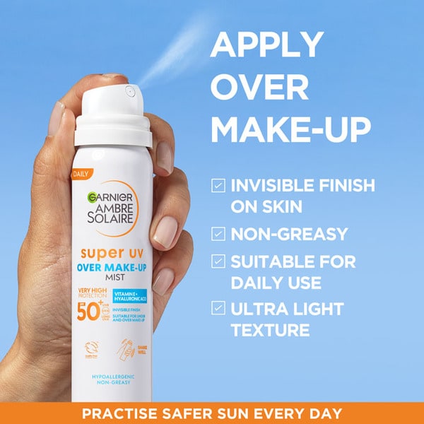 Maybelline Grippy Setting Mist & Garnier Over Makeup Mist