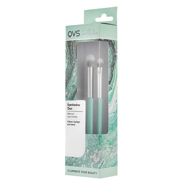 QVS Pro Edition Eyeshadow Duo Brush Set