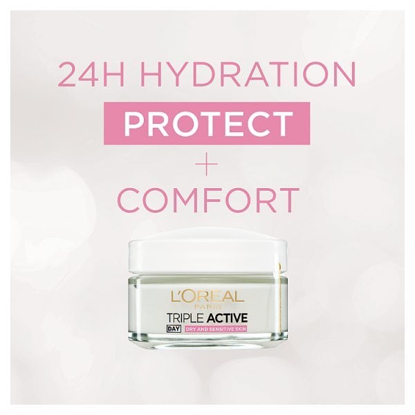 L'Oreal Paris Triple Active Dry Sensitive Moisturiser 50ml